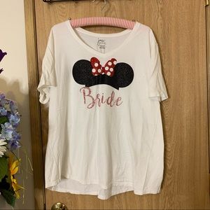Bride Minnie Mouse Disneyland T-shirt XXL